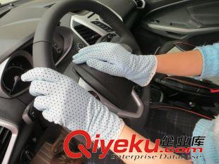 防曬手套 純棉防紫外線開車防曬防滑手套駕駛蝴蝶結點點花邊短款防曬手套