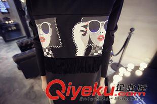 火拼專區(qū)！ 特超大碼女裝胖mm秋裝2015韓版長袖打底衫200斤胖妹妹顯瘦連衣裙原始圖片3