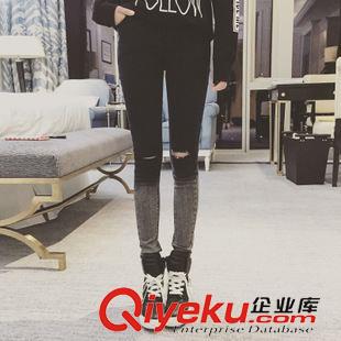 10月17號上新！ 韓國背帶褲女2015秋冬新款寬松牛仔垮褲 女韓版米奇卡通長褲