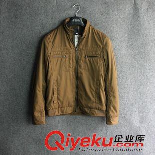 10月份第四期新品 tj 出口歐美原單外貿(mào)男士純色立領(lǐng)夾克衫 加厚夾棉保暖男夾克