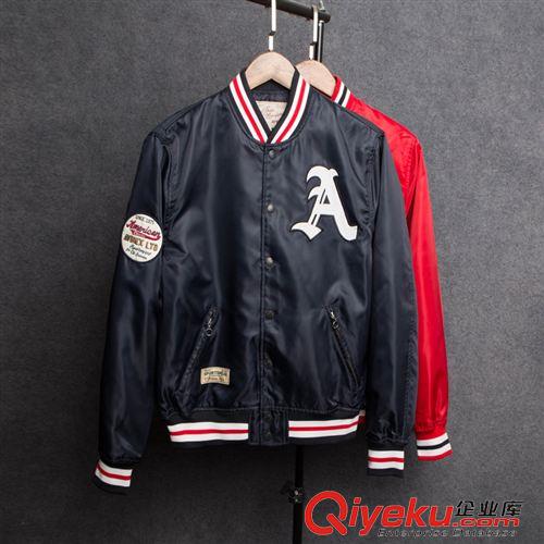 9月份秋裝{dy}期新品 外貿(mào)尾單 新款秋季男士立領(lǐng)運(yùn)動休閑棒球服 棒球夾克秋裝男批發(fā)原始圖片2