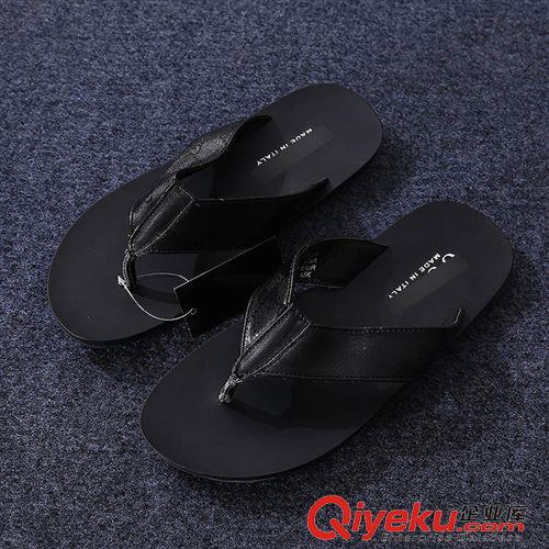 6月份{dy}期新品 又是一款經(jīng)典夏季必備 絕牛好貨 夏季男士牛皮人字拖拖鞋涼拖原始圖片2