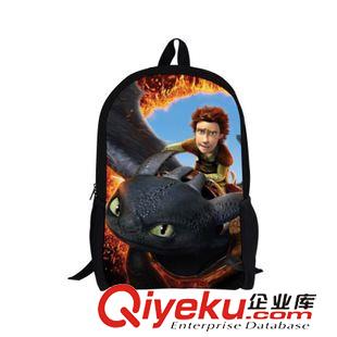 馴龍+里約+怪高系列 熱銷 多款馴龍高手卡通雙肩背包 男童學生書包 無牙仔外貿款 包郵原始圖片2
