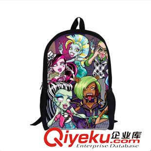 馴龍+里約+怪高系列 廠家直銷 精靈高中 MONSTER HIGH 速賣通熱銷款兒童減負雙肩書包原始圖片3