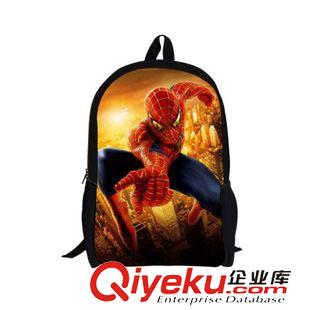 蜘蛛+鋼鐵+蝙蝠系列 3d立體兒童卡通書包 16寸蜘蛛俠包 小學生適用 廠家直銷 批發零售原始圖片2