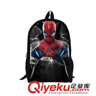 蜘蛛+鋼鐵+蝙蝠系列 超人蜘蛛俠spider man學生雙肩包 廠家包郵批發 中小學生卡通書包