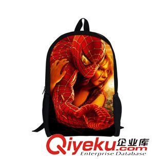 蜘蛛+鋼鐵+蝙蝠系列 爆款 超人蜘蛛俠小學(xué)生卡通動漫書包 兒童減負雙肩背包原始圖片2