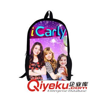 吸血鬼+球星+明星系列 iCarly愛卡莉兒童雙肩書包幼兒小學書包兒童包包中學生書包