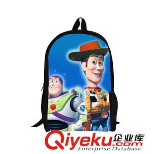 汽車+玩具總動員系列 外貿迪士尼 卡通書包 玩具總動員3D巴斯光年 兩用小學生兒童書包