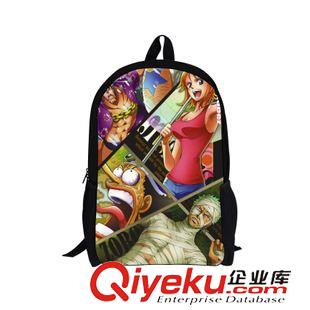 海賊+巨人+食尸鬼系列 漫導士 海賊王 草帽海賊團學生書包 動漫周邊雙肩背包書包批發(fā)原始圖片3