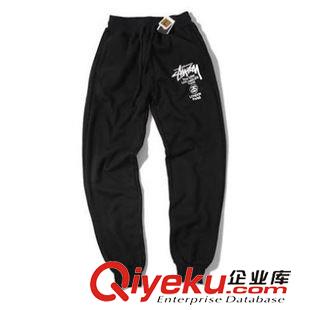 休閑褲 秋裝新款 歐美街頭印花 男士純棉毛圈 潮流衛(wèi)褲 休閑褲 潮運(yùn)動(dòng)褲原始圖片2