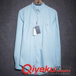 襯衫 2015年春裝新品 gd品質 純色百搭商務休閑男士長袖襯衫 打底原始圖片3