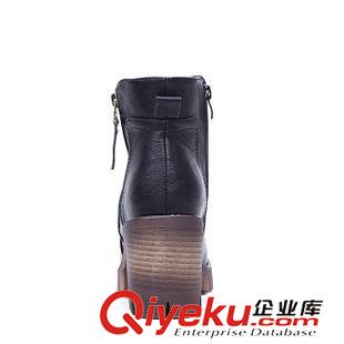 9月新款推薦 廠價(jià)直銷 秋冬季高跟厚底短靴女粗跟高跟英倫風(fēng)女靴子復(fù)古棉靴原始圖片3