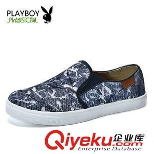 女鞋（单鞋/高跟鞋/凉鞋） PLAYBOY/花花公子一脚蹬休闲女鞋品牌时尚休闲女单鞋帆布鞋