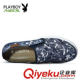 女鞋（单鞋/高跟鞋/凉鞋） PLAYBOY/花花公子一脚蹬休闲女鞋品牌时尚休闲女单鞋帆布鞋