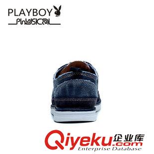 休閑鞋 PLAYBOY/花花公子輕質(zhì)帆布鞋純色男鞋休閑品牌時(shí)尚牛仔布板鞋