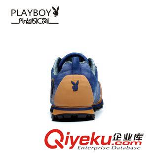 運(yùn)動(dòng)鞋 跑步鞋 PLAYBOY/花花公子zp男士休閑戶外鞋秋款皮面牛仔布鞋防滑旅游鞋