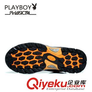 运动鞋 跑步鞋 PLAYBOY/花花公子zp男式户外登山鞋超纤皮防滑耐磨鞋男休闲鞋子