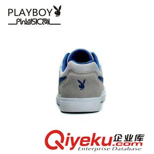 春秋鞋 PLAYBOY/花花公子運(yùn)動休閑鞋男品牌拼色耐磨反絨時尚板鞋包郵原始圖片3