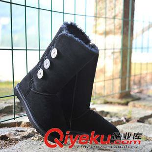 UGG1873牛皮 2014防水高筒雪地靴 牛皮zp保暖低幫長筒靴子內(nèi)里加厚保暖鞋