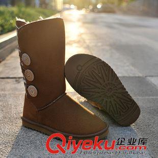 UGG1873超遷 速賣通 雪地靴1873 紐扣高幫長(zhǎng)靴子 長(zhǎng)筒雪地棉 女靴子 外貿(mào)靴子