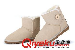 3352 批發(fā)真皮雪地靴 正品3352 低幫潮流靴子 牛皮防水 單扣 牛筋底原始圖片3