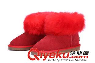 5854羊毛 IVG2015新款羊毛靴口 低幫雪地靴子zp牛皮防水女靴子雪地棉鞋
