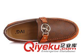 5132 IVG夏季男士休閑鞋透氣男鞋zp英倫流行駕車帆船鞋磨砂豆豆鞋男原始圖片3