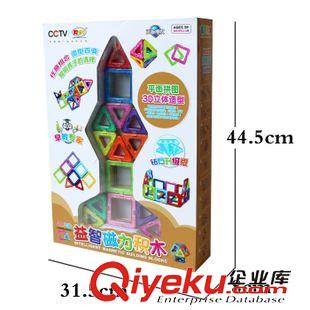 3-6歲 香港聰明谷62片百變提拉磁積木建構(gòu)片磁鐵玩具益智積木磁力批發(fā)原始圖片2
