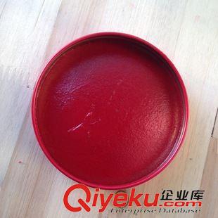 印臺系列 程宏 120克朱紅印泥 圓形鐵盒工藝布面印泥 印章印泥紅色原始圖片2