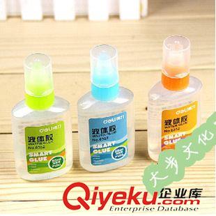 強(qiáng)力膠/固體膠/液體膠系列 韓版清新得力液體膠水6352 軟刷頭 粘性強(qiáng) 學(xué)生美工專用膠水50ml