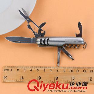 10月17號(hào)新品 新款多功能小刀  不銹鋼五開多用刀 鑰匙扣小刀禮品刀 義烏批發(fā)原始圖片3