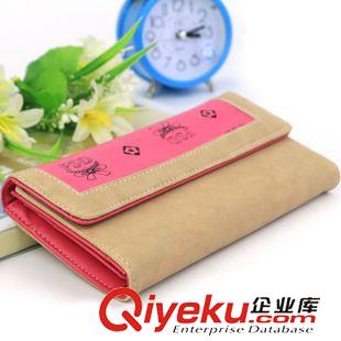10月11號新品 新款pu皮三折女士錢包 長款折疊手拿包 多卡位卡包 義烏批發原始圖片2