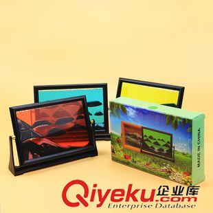10月7號新品 玻璃工藝品旋轉沙畫立體三維視覺效果創(chuàng)意擺件送女生十元店貨源原始圖片2