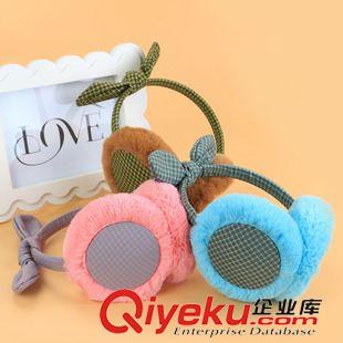 10月7號新品 韓版時尚女生格子耳暖 冬季毛絨保暖耳罩 10元店地攤貨源淘寶熱賣原始圖片2