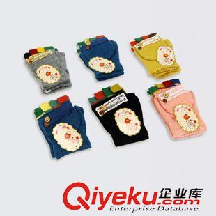 8月24日新品 冬可愛(ài)針織保暖半指加蓋手套 男女打字學(xué)生寫(xiě)字手套 義烏手套批發(fā)