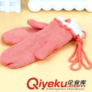 9月2號(hào)新品 韓版女士冬可愛保暖掛脖手套  全指手套 十元店貨源義烏批發(fā)原始圖片3