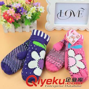 手套 淘寶熱賣加絨加厚保暖針織手套 冬季時尚女士手套 10元店貨源批發