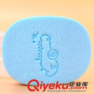 清潔用品 女款洗漱美容洗臉撲 印花潔面撲海綿撲硬盒裝地攤十元店貨源批發原始圖片3