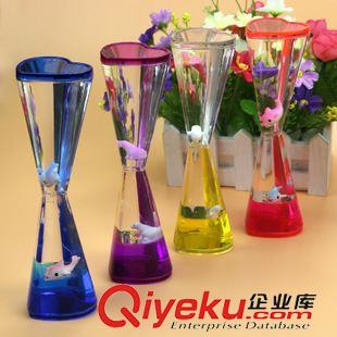 家居擺件 新款心形油漏 計時亞克力家居工藝品擺件  十元店貨源批發(fā)原始圖片2