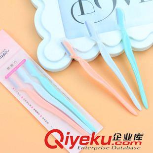 美容工具 新款修眉套裝工具 3個裝不銹鋼修眉刀 刮眉刀 化妝工具義烏批發原始圖片2