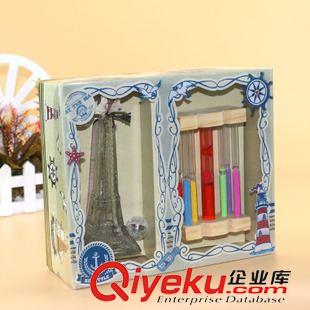 水晶/玻璃工艺品 新款2件套塔形玻璃许愿瓶 带闪灯工艺品 礼品 十元店地摊货源批发