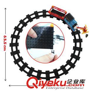10月新品 淘寶熱銷96PCS電動托馬斯軌道火車益智拆裝積木男孩玩具環保塑料原始圖片3
