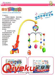 gd嬰幼兒玩具 貝樂康新生兒0-1歲搖頭鈴企鵝音樂旋轉(zhuǎn)床鈴寶寶床頭掛鈴淘寶熱賣