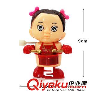 發(fā)條玩具 供應(yīng)熱賣12只裝上鏈打鼓搖擺金童玉女 兒童益智玩具批發(fā) 環(huán)保塑料原始圖片3
