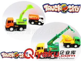 慣性玩具 新款淘寶熱銷 4只裝慣性工程車套裝 男孩女孩迷你車 廠家貨源批發原始圖片3