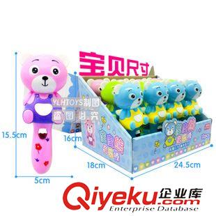 閃光新奇玩具 嬰幼兒兒童益智早教小熊搖搖樂音樂棒帶燈光地攤夜市爆款廠家直銷原始圖片3