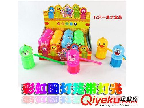 閃光新奇玩具 12只裝彩虹圈燈籠帶燈光 中秋節(jié)禮物 閃光玩具 春節(jié)夜市地攤熱賣原始圖片2