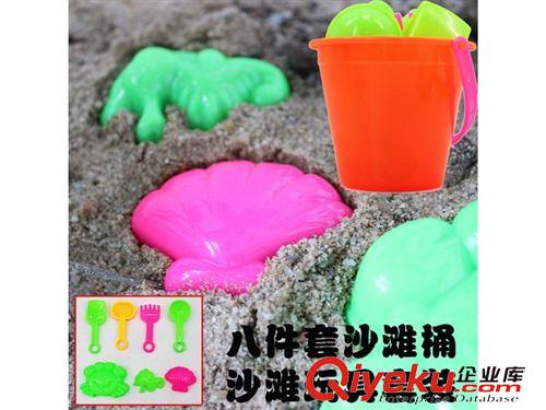 夏天玩具 供應(yīng)兒童過家家八件套沙灘桶 夏季海邊玩沙玩具 地攤熱賣貨源批發(fā)原始圖片2