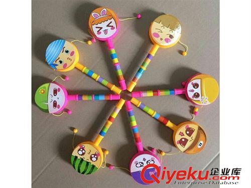 地攤廟會玩具 廠家直銷供應 傳統(tǒng)吉祥撥浪鼓 手搖鼓 新生兒0-1歲益智搖鼓玩具原始圖片2